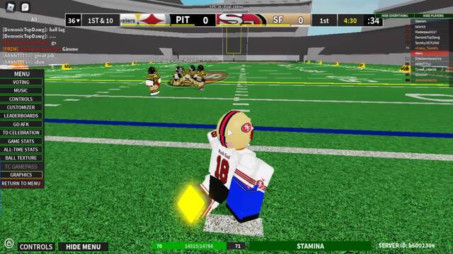 Goated Hashtag In Roblox Medal Tv - roblox arena football 4 controls