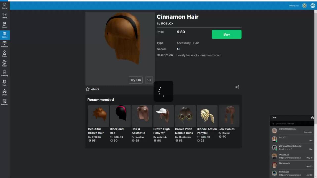 When You Buy A Wig But You Have Hair 99 Views Medal Tv 1 Free Clip Platform - cinnamon hair roblox free